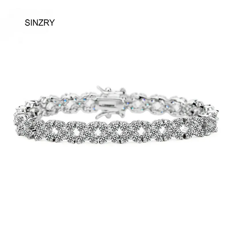 SINZRY горячая Распродажа, прозрачный белый кубический циркон, блестящий цветок, Свадебный Шарм, браслеты, Модные женские ювелирные изделия, Рождественский подарок
SINZRY горячая Распродажа, прозрачный белый кубический циркон, блестящий цветок, Свадебный Шарм, браслеты, Модные женские ювелирные изделия, Рождественский подарок