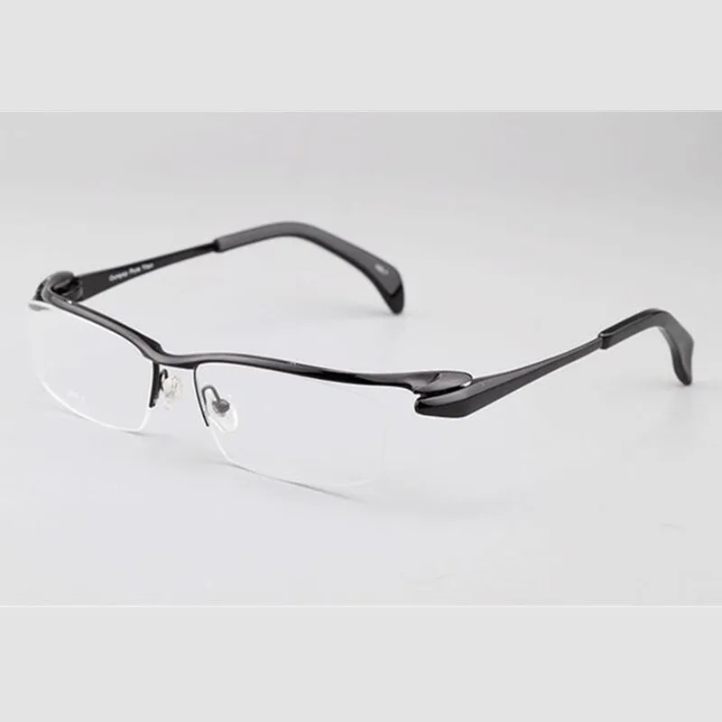 100% Pure Titanium Luxury Black Eyeglass Frames Half Rimless Glasses Eyewear Rx able
100% Pure Titanium Luxury Black Eyeglass Frames Half Rimless Glasses Eyewear Rx able