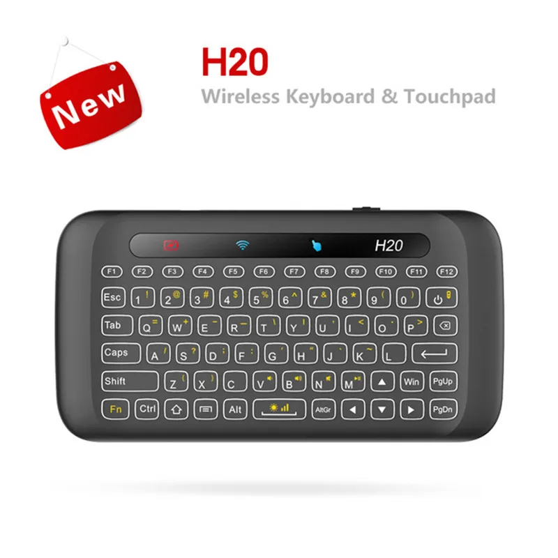 H20 2.4GHz Wireless Mini Keyboard Backlight multi-touch touchpad Air mouse With 280mAh Battery Long Standy for PC Smart TV Box
H20 2.4GHz Wireless Mini Keyboard Backlight multi-touch touchpad Air mouse With 280mAh Battery Long Standy for PC Smart TV Box