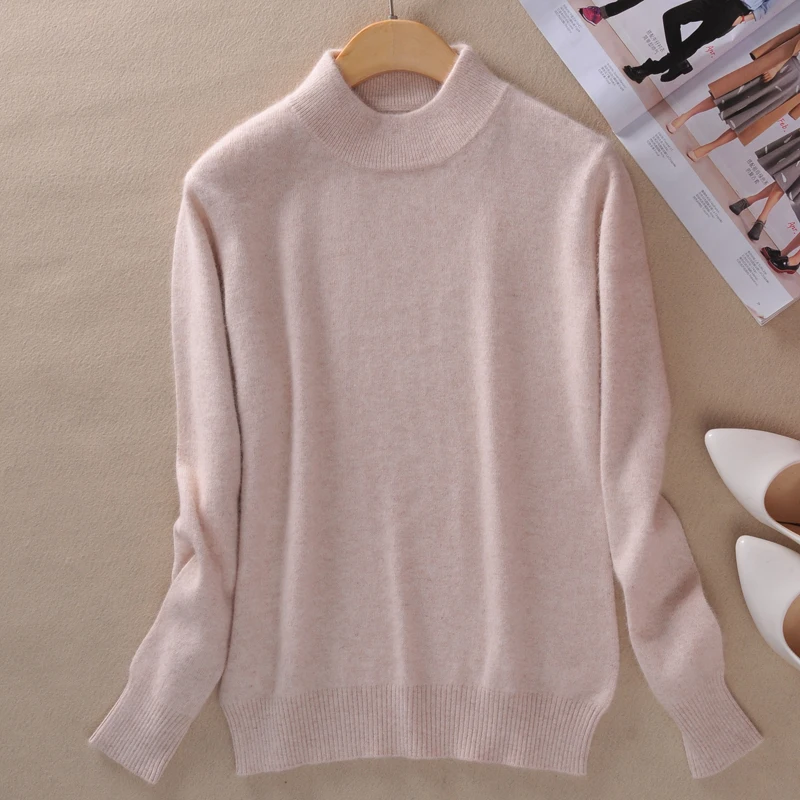 Fall Winter Clothes New Female Half High Round Neck Cashmere Blending Sweaters Slim hedging Sweater Knit Bottoming Wool Sweater
Fall Winter Clothes New Female Half High Round Neck Cashmere Blending Sweaters Slim hedging Sweater Knit Bottoming Wool Sweater