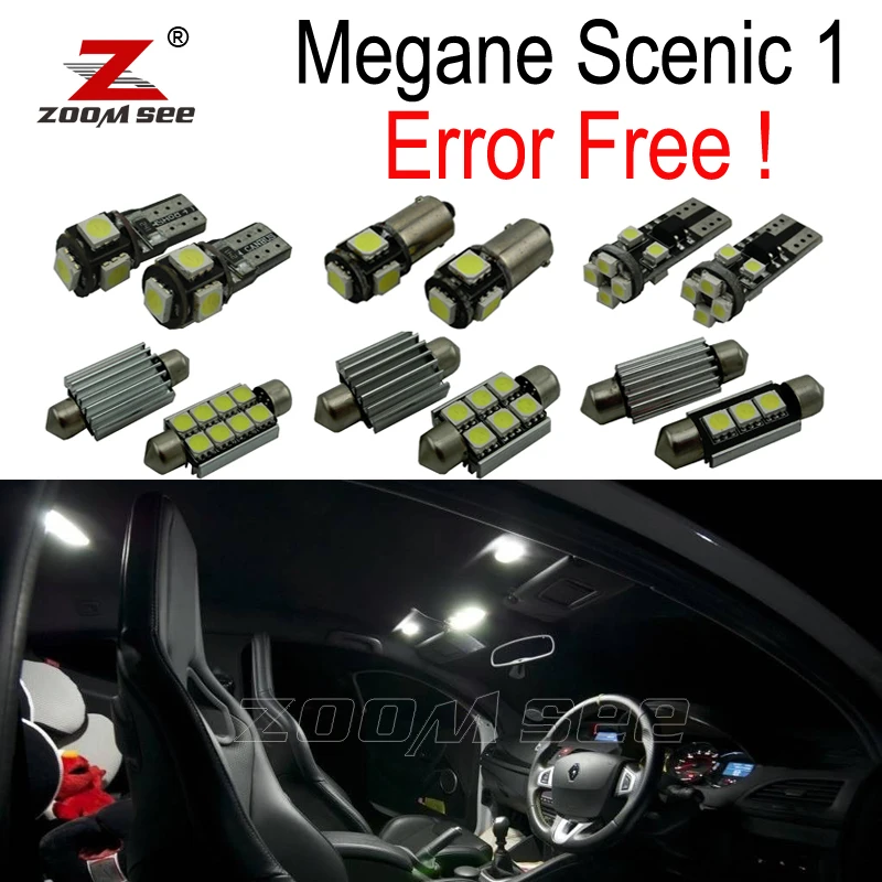 13pc x Error Free Car LED bulbs Interior Reading map dome Light Kit for Renault Scenic 1 I MK1 (1996-2003)
13pc x Error Free Car LED bulbs Interior Reading map dome Light Kit for Renault Scenic 1 I MK1 (1996-2003)