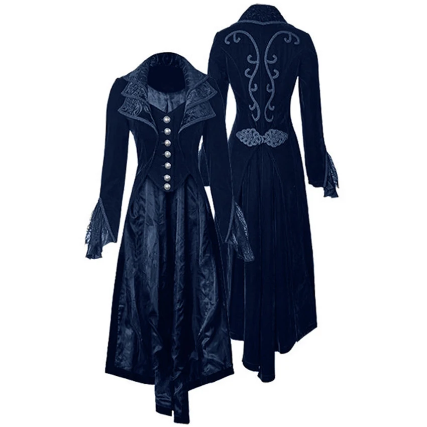 Women's Coat Retro Victorian Renaissance Steampunk Tailcoat Gothic Long Coat Gothic Medieval Jacket Medieval Costumes Clothes
Women's Coat Retro Victorian Renaissance Steampunk Tailcoat Gothic Long Coat Gothic Medieval Jacket Medieval Costumes Clothes