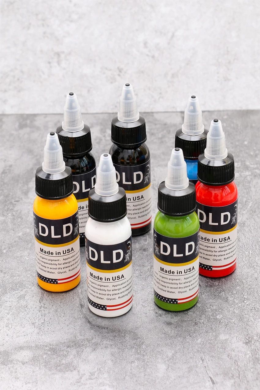 7 Bottles 1oz Tattoo Paint Set Body Paint 30ml 7 Colors Professional Tattoo Permanent Colorant Color Ink
7 Bottles 1oz Tattoo Paint Set Body Paint 30ml 7 Colors Professional Tattoo Permanent Colorant Color Ink