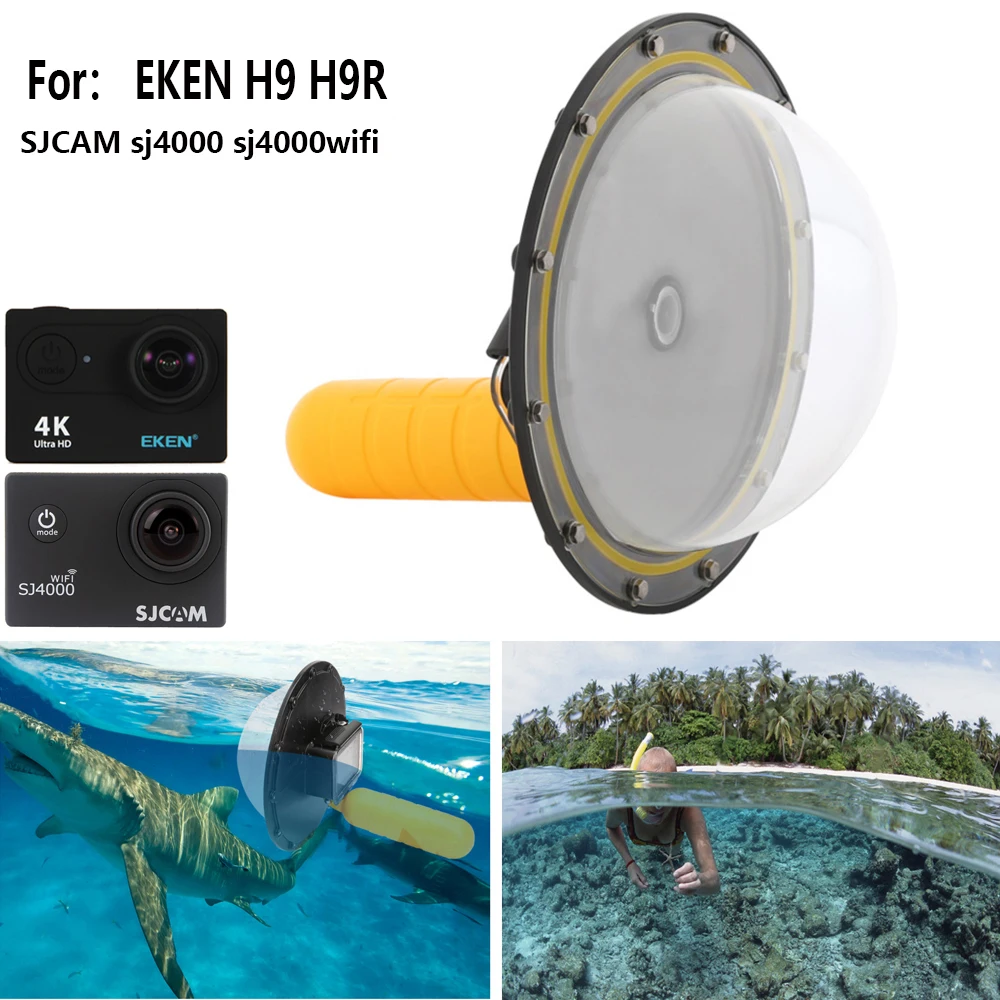 TUYU for EKEN H9 H9r Lens Dome Port Cover Lens Housing Spherical Water Lens Hood for SJCAM Sj4000 sj4000wifi Waterproof 30M
TUYU for EKEN H9 H9r Lens Dome Port Cover Lens Housing Spherical Water Lens Hood for SJCAM Sj4000 sj4000wifi Waterproof 30M