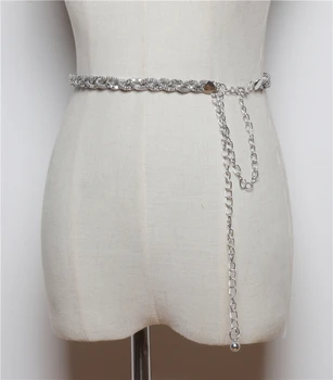 Fashion Silver Gold Metal Alloy Twisted Waist Chain Belt For Women Adjustable Summer Dress Shirt Coat Waistband Chain Strap Belt
Fashion Silver Gold Metal Alloy Twisted Waist Chain Belt For Women Adjustable Summer Dress Shirt Coat Waistband Chain Strap Belt