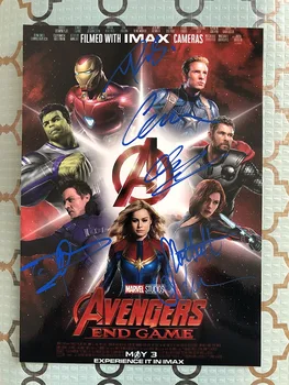 

signed Robert Downey Jr. Scarlett Johansson autographed photo Avengers 5*7 69b