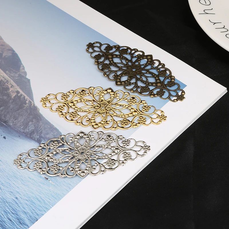10pcs Gold/Bronze/Rhodium Plated Filigree Flower Wraps Connectors For Jewelry Making Findings DIY Charm Pendant
10pcs Gold/Bronze/Rhodium Plated Filigree Flower Wraps Connectors For Jewelry Making Findings DIY Charm Pendant