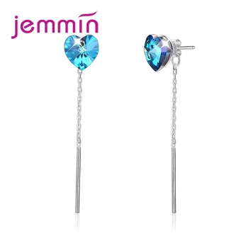 Sweet Romintic Heart Shape Earrings Chain Pendant 925 Sterling Silver Clare Charming Cubic Zirconia High Quality Top Sale
Sweet Romintic Heart Shape Earrings Chain Pendant 925 Sterling Silver Clare Charming Cubic Zirconia High Quality Top Sale