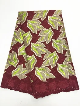 African Swiss Voile Lace High Quality Wedding Lace African Fabric 100% Cotton Swiss voile lace in switzerland with stones wine
African Swiss Voile Lace High Quality Wedding Lace African Fabric 100% Cotton Swiss voile lace in switzerland with stones wine