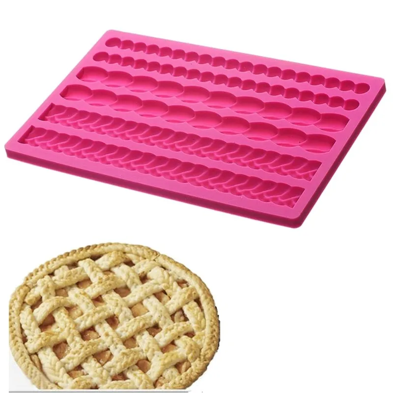 Knit Rope 3D Silicone Pearl Fondant Mould Cake Border Decorating Molds Sugar Icing Kitchen DIY Baking Decorating Tools Gumpaste
Knit Rope 3D Silicone Pearl Fondant Mould Cake Border Decorating Molds Sugar Icing Kitchen DIY Baking Decorating Tools Gumpaste