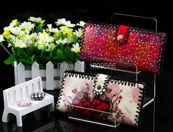 Free shipping three-layer high quality clear acrylic wallet display holder cell phone jewelry purse display rack stand 6pcs
Free shipping three-layer high quality clear acrylic wallet display holder cell phone jewelry purse display rack stand 6pcs