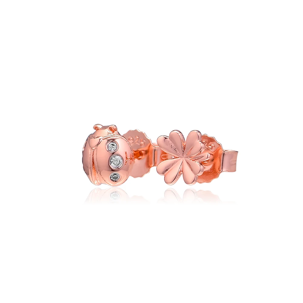 Rose Four-Leaf Clover and Ladybird Stud Earring 100% 925 Sterling-Silver-Jewelry Free Shipping
Rose Four-Leaf Clover and Ladybird Stud Earring 100% 925 Sterling-Silver-Jewelry Free Shipping