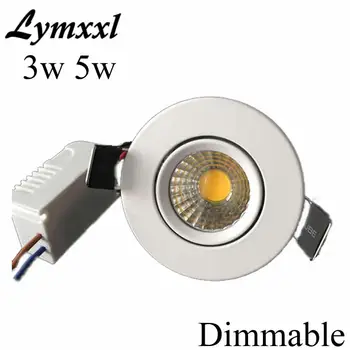 Aluminum Led Cob Downlights Dimmable 3w 5w Led Recessed Spot Light For Home cut hole 60mm AC90-260V or 12v CRI85 Down light UL
Aluminum Led Cob Downlights Dimmable 3w 5w Led Recessed Spot Light For Home cut hole 60mm AC90-260V or 12v CRI85 Down light UL
