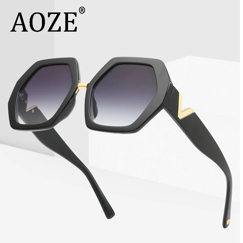 AOZE Luxury Brand Design men women Gradient lens sunglasses Gafas Mirror fashion Female eyeglasses UV400 1669
AOZE Luxury Brand Design men women Gradient lens sunglasses Gafas Mirror fashion Female eyeglasses UV400 1669
