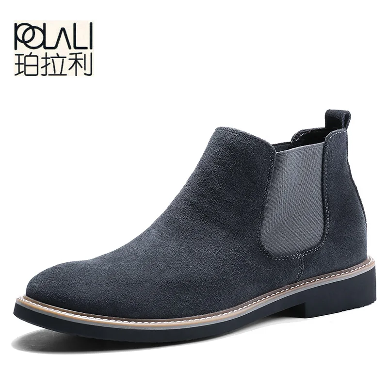POLALI NEW Men Chelsea Boots Ankle Boots Fashion Men's Male Brand Leather Quality Slip Ons Motorcycle Man Warm Free shipping
POLALI NEW Men Chelsea Boots Ankle Boots Fashion Men's Male Brand Leather Quality Slip Ons Motorcycle Man Warm Free shipping