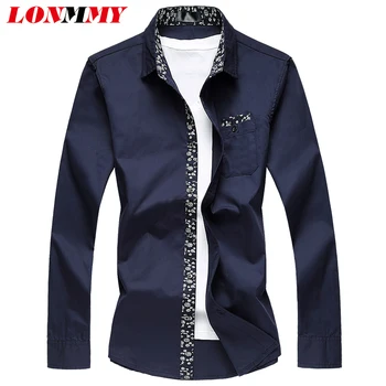 LONMMY Plus size M-6XL Mens long sleeve shirt Fashion Flowers mens dress shirts Floral camisetas masculinas brand clothing 2018
LONMMY Plus size M-6XL Mens long sleeve shirt Fashion Flowers mens dress shirts Floral camisetas masculinas brand clothing 2018