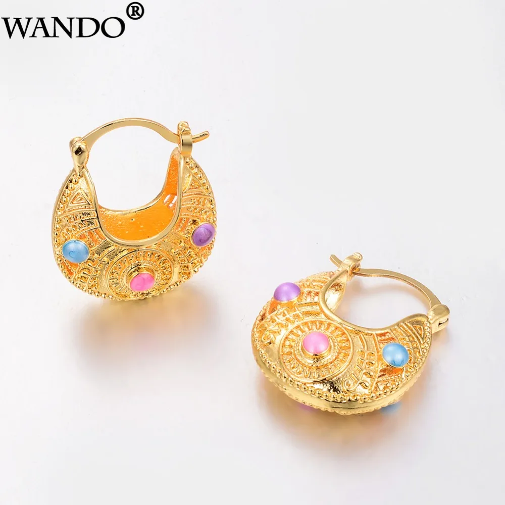 WANDO Copper Ethnic Earrings For Women/Girl Arab/Dubai/India/Ethiopia Colorful Earrings Party Wedding Jewelry Gifts Ramadan E39
WANDO Copper Ethnic Earrings For Women/Girl Arab/Dubai/India/Ethiopia Colorful Earrings Party Wedding Jewelry Gifts Ramadan E39