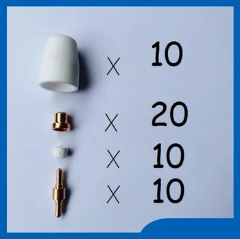 Free shipping 40PCS PT-31 LG-40 Air Plasma Cutter Cutting Consumables KIT welding accessories Nozzle Electrode Fit Cut50D CT-312
Free shipping 40PCS PT-31 LG-40 Air Plasma Cutter Cutting Consumables KIT welding accessories Nozzle Electrode Fit Cut50D CT-312