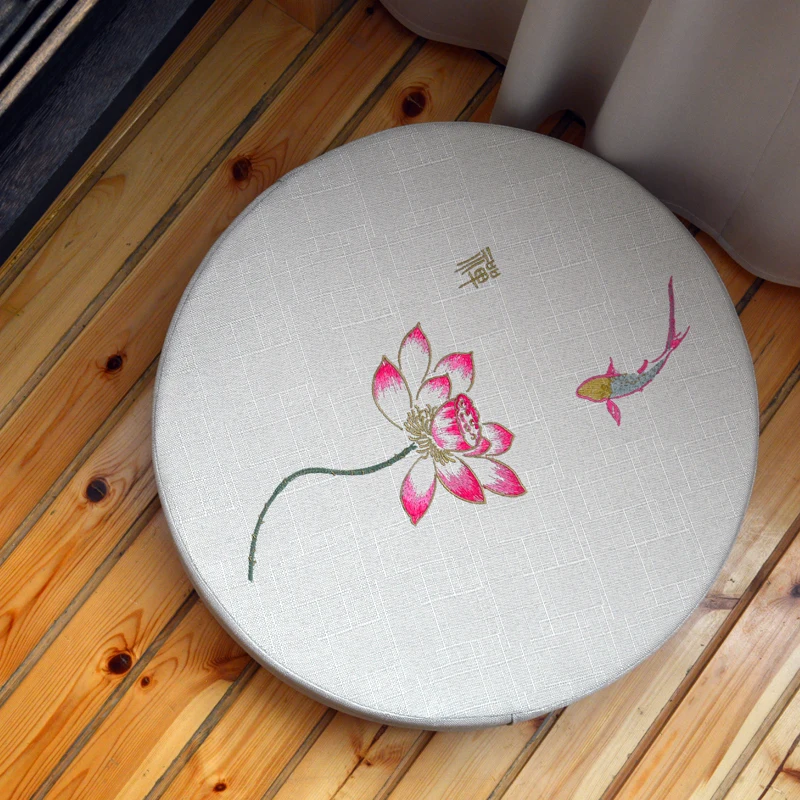 Round Linen Embroiderey Lotus Tatami / Meditation Cushion Home Decorative Removable And Washable Multi-function Seat Cushion
Round Linen Embroiderey Lotus Tatami / Meditation Cushion Home Decorative Removable And Washable Multi-function Seat Cushion