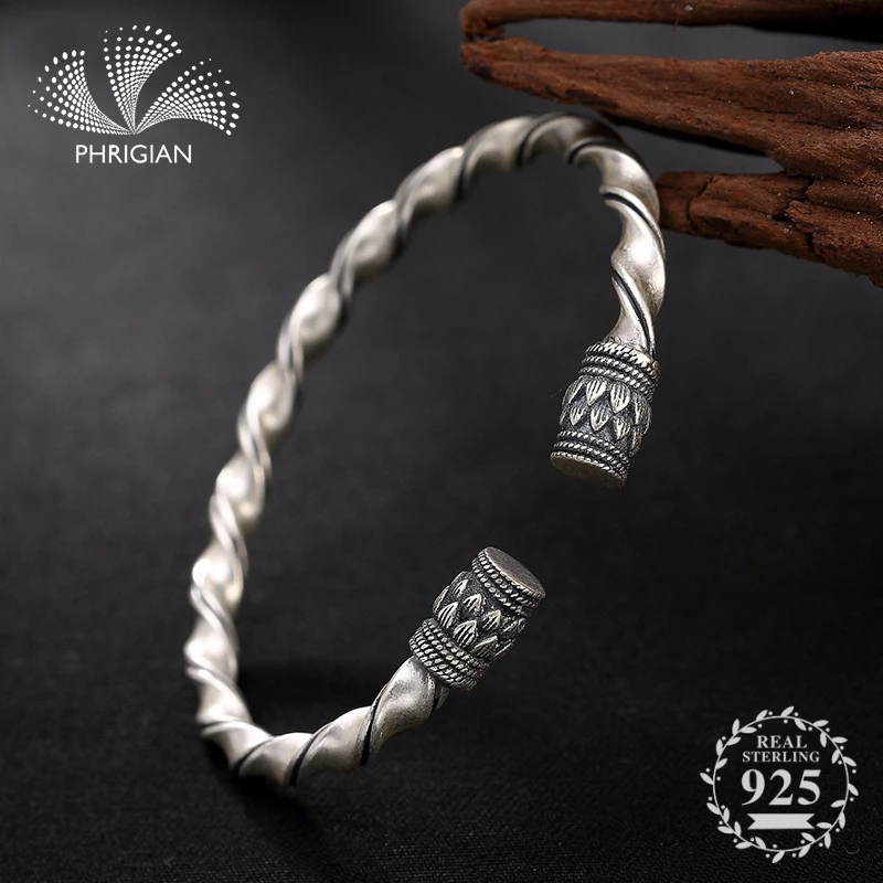 NOT FAKE S990 Fine Jewelry 925 Sterling Silver Bangle S925 Vintage Ethnic twist Handmade Natural flea market Luxury retro
NOT FAKE S990 Fine Jewelry 925 Sterling Silver Bangle S925 Vintage Ethnic twist Handmade Natural flea market Luxury retro