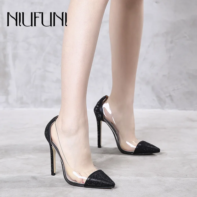 Pointed Shallow Women's Pumps 2020 New Ladies Sandals Rhinestone High Heels NIUFUNI Woman Sandals Transparent Sexy Casual Shoes
Pointed Shallow Women's Pumps 2020 New Ladies Sandals Rhinestone High Heels NIUFUNI Woman Sandals Transparent Sexy Casual Shoes