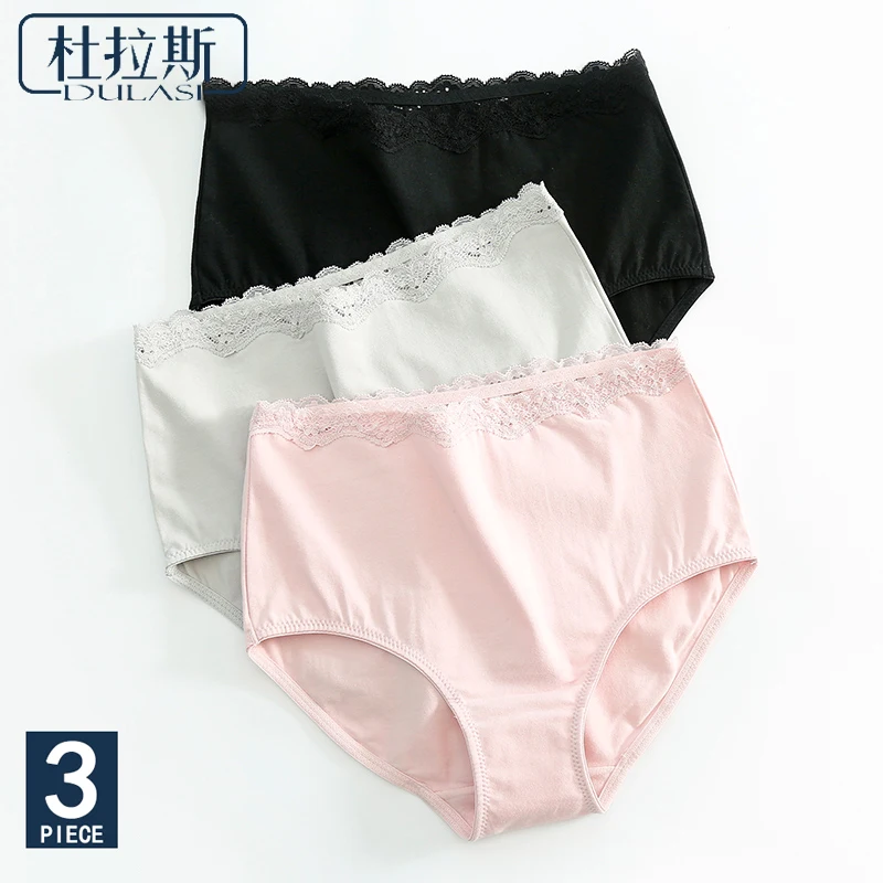 3pcs/Lot Lace Cotton Panties Women Underwear Briefs Breathable for Girls Panty Lady High-Rise Seamless Underpants DULASI
3pcs/Lot Lace Cotton Panties Women Underwear Briefs Breathable for Girls Panty Lady High-Rise Seamless Underpants DULASI