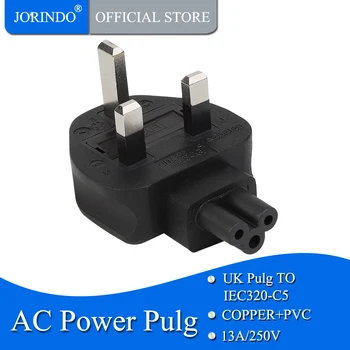 JORINDO UK 3-Prong Male to IEC 320 C5 AC Power Adapter,UK TO IEC320 C5 conversion plug,PVC Material
JORINDO UK 3-Prong Male to IEC 320 C5 AC Power Adapter,UK TO IEC320 C5 conversion plug,PVC Material