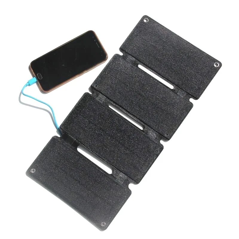 BUHUSHUI Portable Foldable 12W Solar Panel Charger For Mobile Phone Power Bank Super Slim Waterproof High Efficiency | Электроника