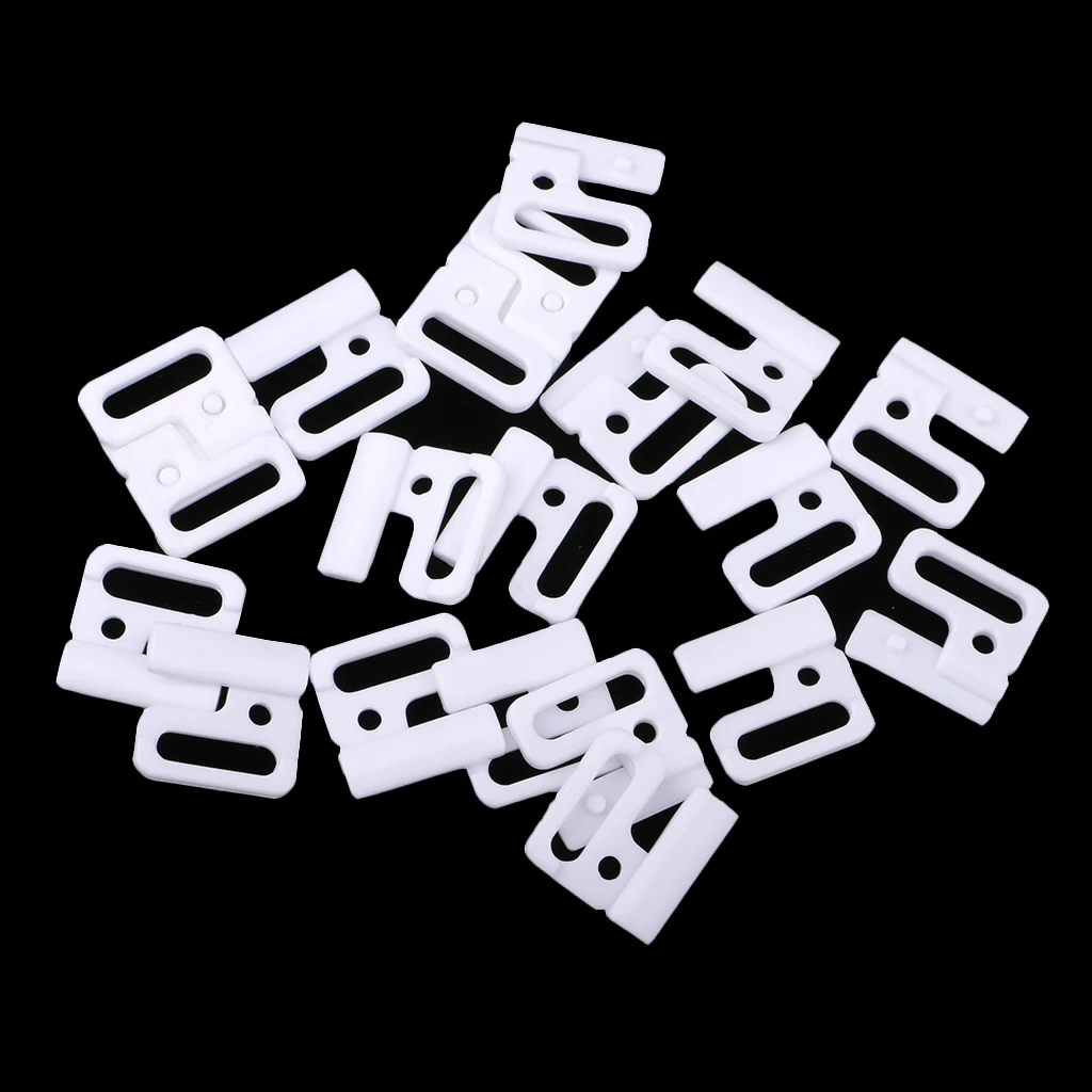 10pcs 14mm Bikini Clip Hook Snap Plastic Clasps Bra Fasteners Strap Lingerie Supplies for Sewing Clothes Swinwear Accessories 10pcs 14mm Bikini Clip Hook Snap Plastic Clasps Bra Fasteners Strap Lingerie Supplies for Sewing Clothes Swinwear Accessories