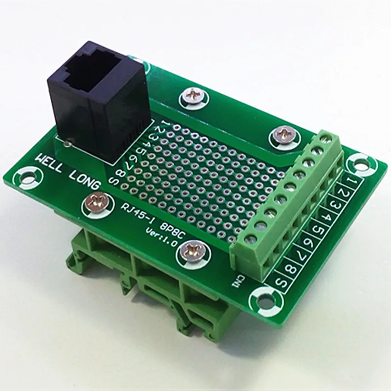 RJ45 8P8C разъем 1-Way Buss Breakout Board клеммный блок разъем. | Обустройство дома