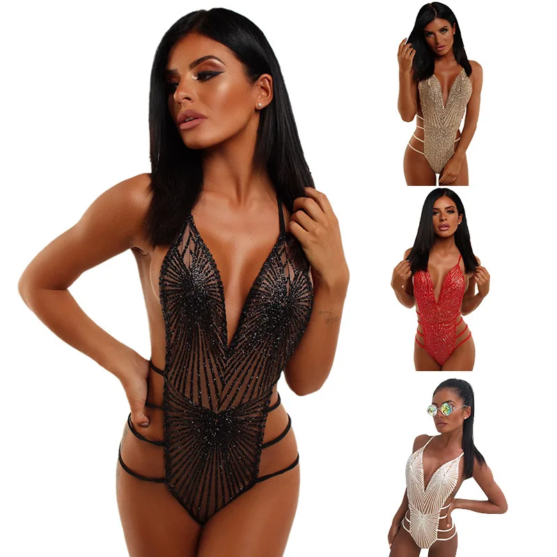BKLD 2019 Women Sexy Backless Hot style in Europe and the sexy sequins hollow-out Ladies Fashion jumpsuit Bodysuits Playsuits
BKLD 2019 Women Sexy Backless Hot style in Europe and the sexy sequins hollow-out Ladies Fashion jumpsuit Bodysuits Playsuits