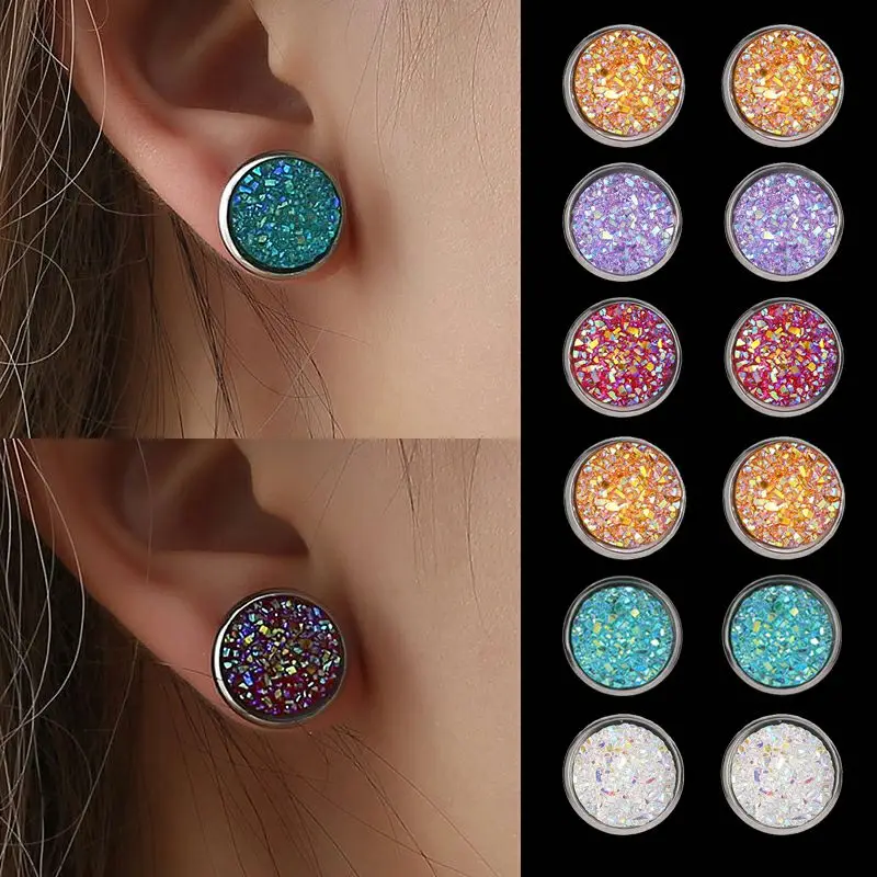 Bling Earring Sets 6 Pairs/Set Mixed Color Cute Round Stud Earrings for Women Fashion Jewelry Birthday Gift Wholesale
Bling Earring Sets 6 Pairs/Set Mixed Color Cute Round Stud Earrings for Women Fashion Jewelry Birthday Gift Wholesale