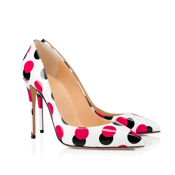 High Heel Dress Shoes Women Vintage Red Black Polka Dot Pointy Stiletto Pumps Formal Party Shoes 2019
High Heel Dress Shoes Women Vintage Red Black Polka Dot Pointy Stiletto Pumps Formal Party Shoes 2019