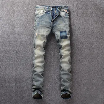 Italian Vintage Style Fashion Men Jeans Retro Washed Slim Fit Classical Jeans Men Denim Pants hombre Streetwear Hip Hop Jeans
Italian Vintage Style Fashion Men Jeans Retro Washed Slim Fit Classical Jeans Men Denim Pants hombre Streetwear Hip Hop Jeans