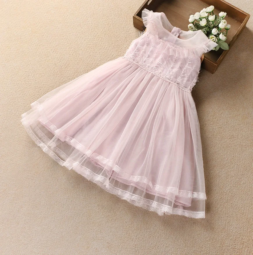 Elegant Girl Dress 2019 Summer Girls Fashion New Flower Lace Fly Sleeve Tulle Party Tutu Princess Dresses Children's Clothes
Elegant Girl Dress 2019 Summer Girls Fashion New Flower Lace Fly Sleeve Tulle Party Tutu Princess Dresses Children's Clothes