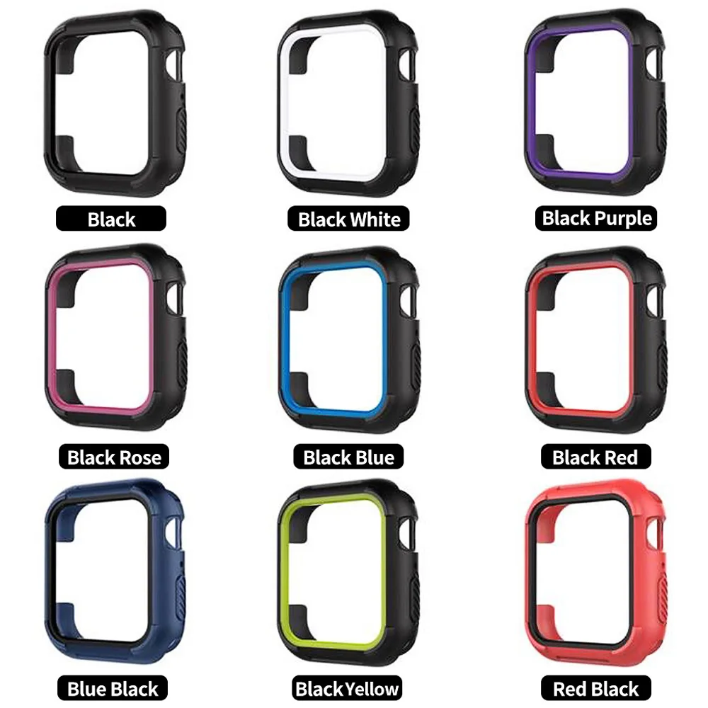 Silicone Soft Case for Apple Watch Series 5 4 40mm 44mm Protect Cover Fashion Color Shockproof Frame Bumper Accessories
Silicone Soft Case for Apple Watch Series 5 4 40mm 44mm Protect Cover Fashion Color Shockproof Frame Bumper Accessories