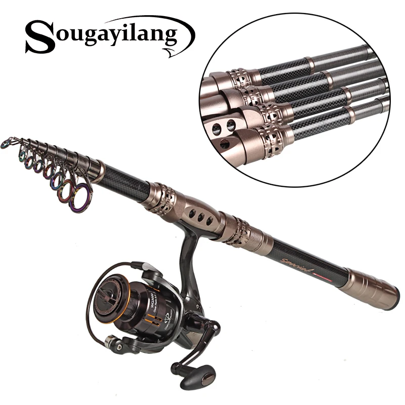Sougayilang 1.8-3m Telescopic Fishing Rod with Spinning Fishing Reel Spinning Fishing Rod Reel Combo Fishing Tackle De Pesca
Sougayilang 1.8-3m Telescopic Fishing Rod with Spinning Fishing Reel Spinning Fishing Rod Reel Combo Fishing Tackle De Pesca