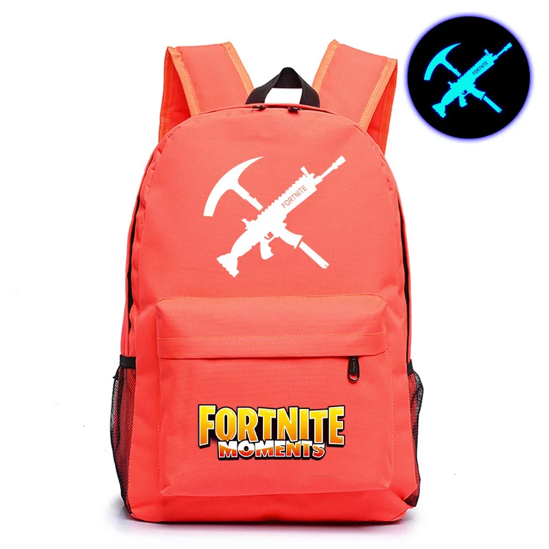 School Season Fortnite Backpack Night Luminous Logo Backpack School Bag