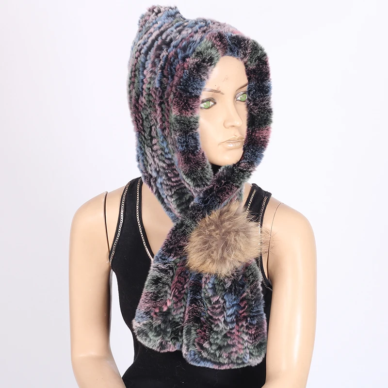 Rabbit Knitted Warm Fur Head Scarf Collar Hood Scarves Russian Scarf Women 2018 Winter Real Rex Hat With Real Fur Scarf mz059
Rabbit Knitted Warm Fur Head Scarf Collar Hood Scarves Russian Scarf Women 2018 Winter Real Rex Hat With Real Fur Scarf mz059
