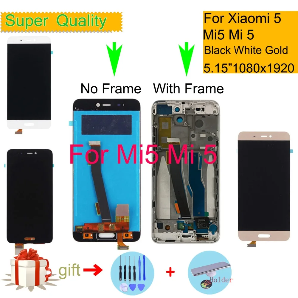 ORIGINAL For Xiaomi Mi 5 Mi5 LCD Display Touch Screen Digitizer Pantalla monitor Mi5 Pro Prime LCD Assembly Complete With Frame
ORIGINAL For Xiaomi Mi 5 Mi5 LCD Display Touch Screen Digitizer Pantalla monitor Mi5 Pro Prime LCD Assembly Complete With Frame