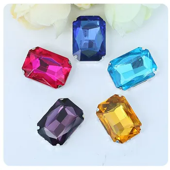Diy clothing accessorie Long octagonal with hole claw crystal Hand sewing glass shoe decoration Jewelry Findings
Diy clothing accessorie Long octagonal with hole claw crystal Hand sewing glass shoe decoration Jewelry Findings