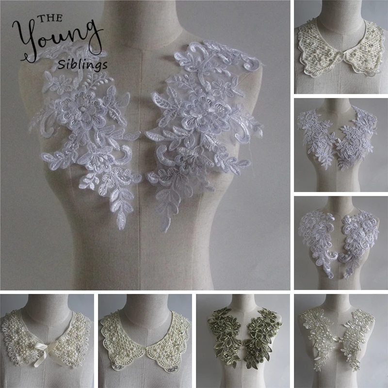 Hot Sale Lace Fabric High Quality DIY Handmade Beaded Lace Collar Neckline Lace Decor For Sewing Supplies Crafts White Collar
Hot Sale Lace Fabric High Quality DIY Handmade Beaded Lace Collar Neckline Lace Decor For Sewing Supplies Crafts White Collar