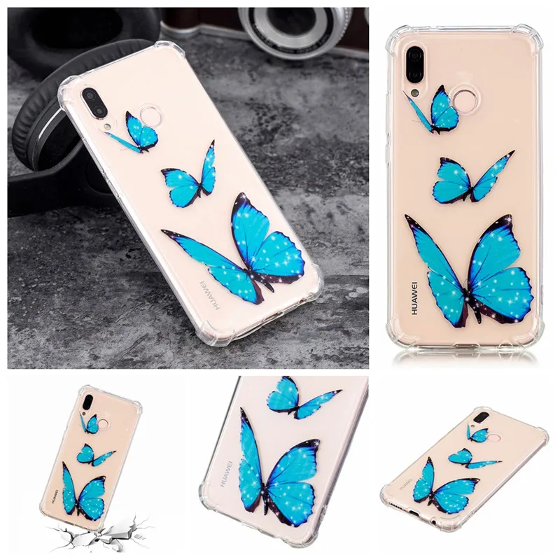For Huawei P20 Lite Phone Bags Four angle ShockProof 3D Relief Cartoon Silicone Case For Huawei P20Lite TPU Soft Back Cover (2)