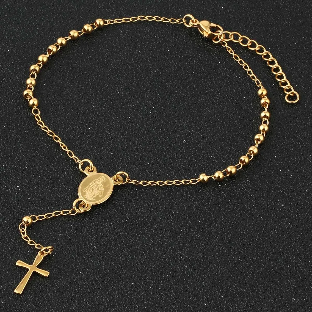 Charming Gold Bracelets for Sweet Women Wedding Engagement Jewelry Stainless Steel Chain & Link Pulsera Prayer Cross Gifts SL024
Charming Gold Bracelets for Sweet Women Wedding Engagement Jewelry Stainless Steel Chain & Link Pulsera Prayer Cross Gifts SL024