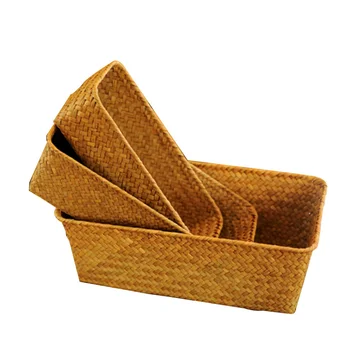 Straw Picnic Wicker Basket Storage For Fruit Kitchen Toys Stationery Pen Desk Neatening Sundries Organizer Panier Osier Cesta
Straw Picnic Wicker Basket Storage For Fruit Kitchen Toys Stationery Pen Desk Neatening Sundries Organizer Panier Osier Cesta