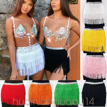 Sexy Women Ladies Slim High Waist Sequin Tassel Mini Skirts Tutu Bikini Cover Up Dance Skirt
Sexy Women Ladies Slim High Waist Sequin Tassel Mini Skirts Tutu Bikini Cover Up Dance Skirt