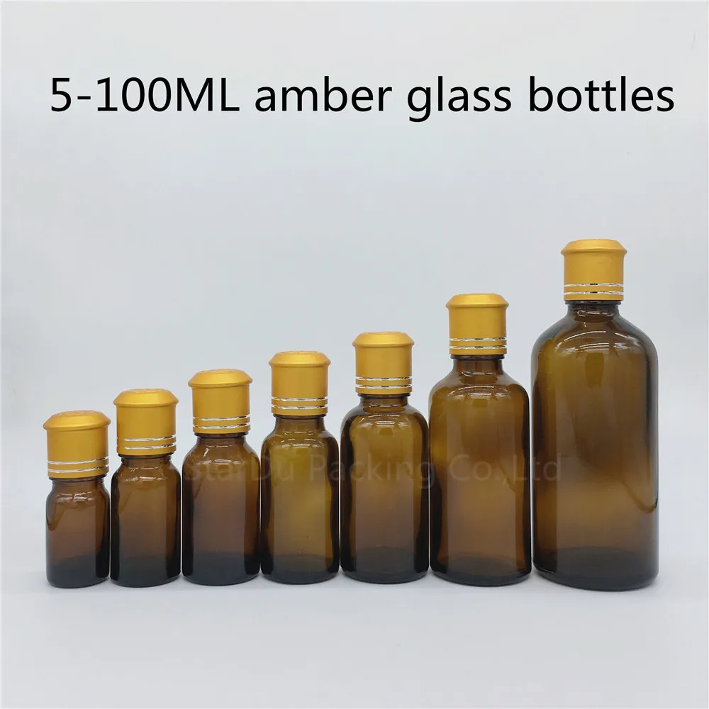 5ml 10ml 15ml 20ml 30ML 50ml 100ml amber Glass Bottle, Vials Essential Oil Bottle with Decorative pattern cap
5ml 10ml 15ml 20ml 30ML 50ml 100ml amber Glass Bottle, Vials Essential Oil Bottle with Decorative pattern cap