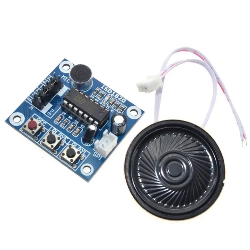 ISD1820 Audio Sound Voice Module Recording Playback For Mic Microphone Acces Board
ISD1820 Audio Sound Voice Module Recording Playback For Mic Microphone Acces Board