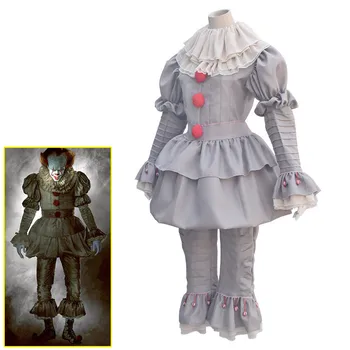 Plus Size S-3XL Stephen King's It Pennywise Outfit Uniform Cosplay Costume Fancy Suit
Plus Size S-3XL Stephen King's It Pennywise Outfit Uniform Cosplay Costume Fancy Suit