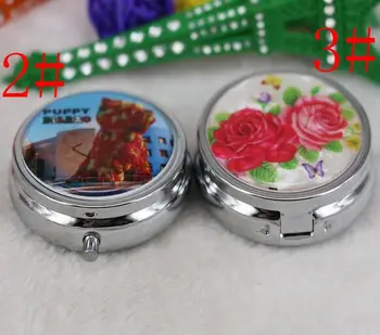 Folding metal pill box creative portable round medicine box mini three grid medical kit variety
Folding metal pill box creative portable round medicine box mini three grid medical kit variety